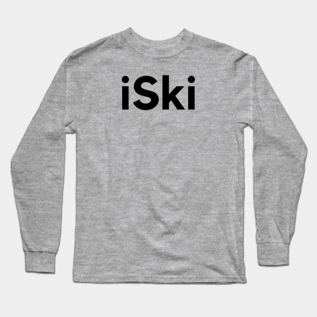 iSki Long Sleeve T-Shirt by MessageOnApparel